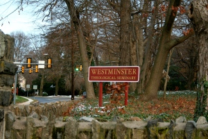 This is Westminster's sign/entrance.